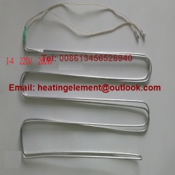 Aluminum tube heater for evaporator defrost heater