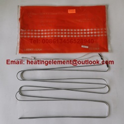 Aluminum tube heater for evaporator defrost heater