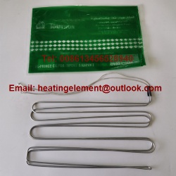 Aluminum tube heater for evaporator defrost heater