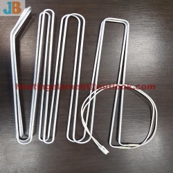 Aluminum tube heater for evaporator defrost heater