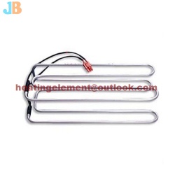 Aluminum tube heater for evaporator defrost heater