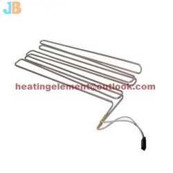 Aluminum tube heater for evaporator defrost heater