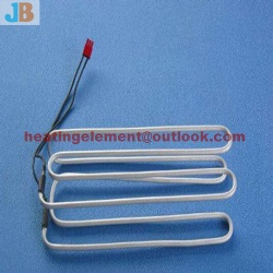 Aluminum tube heater for evaporator defrost heater