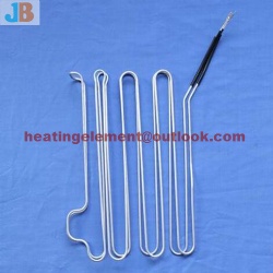 Aluminum tube heater for evaporator defrost heater