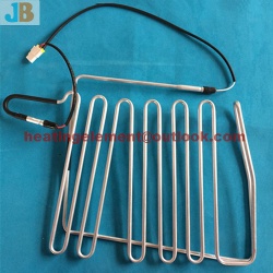Aluminum tube heater for evaporator defrost heater