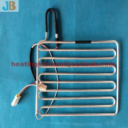 Aluminum tube heater for evaporator defrost heater