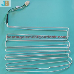 Aluminum tube heater for evaporator defrost heater