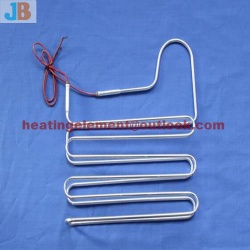 Aluminum tube heater for evaporator defrost heater