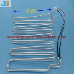 Aluminum tube heater for evaporator defrost heater