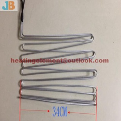 Aluminum tube heater for evaporator defrost heater