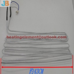 Aluminum tube heater for evaporator defrost heater