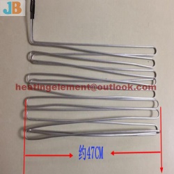 Aluminum tube heater for evaporator defrost heater