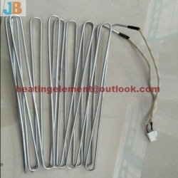 Aluminum tube heater for evaporator defrost heater