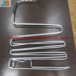 Aluminum tube heater for evaporator defrost heater