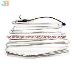 Aluminum tube heater for evaporator defrost heater