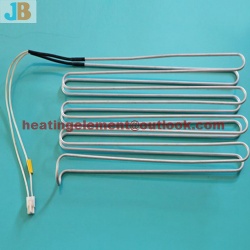 Aluminum tube heater for evaporator defrost heater