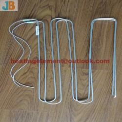 Aluminum tube heater for evaporator defrost heater