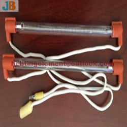 Glass tube heater for refrigerator defrost heater