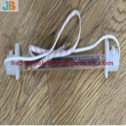 Glass tube heater for refrigerator defrost heater