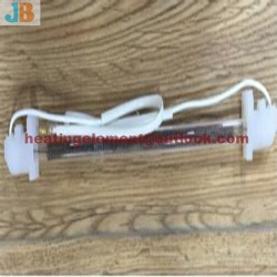 Glass tube heater for refrigerator defrost heater