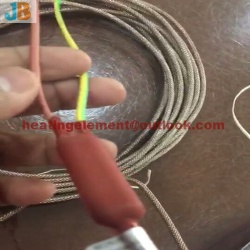 Defrost heating cable door heater defrost heater